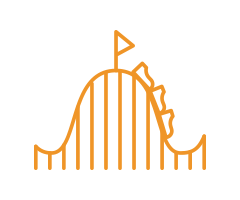 icon to represent rollercoaster